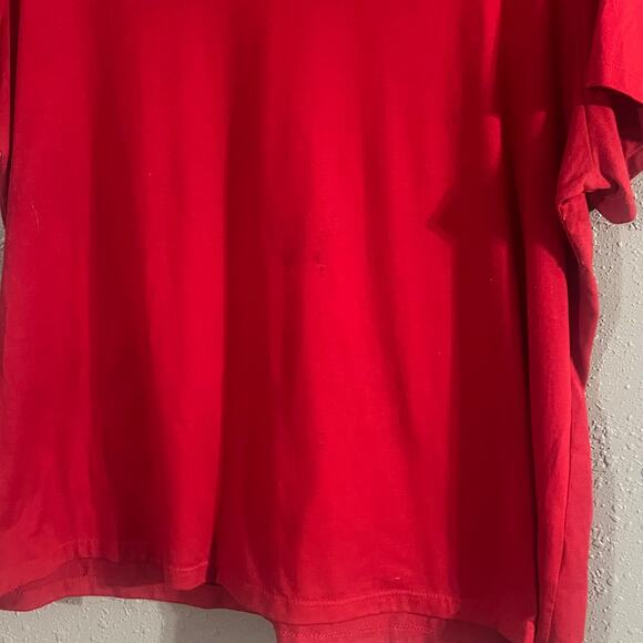 Time and Tru Women's Red XXL V Neck Baby Tee Retro Classic Feminine Classic - Picture 6 of 7